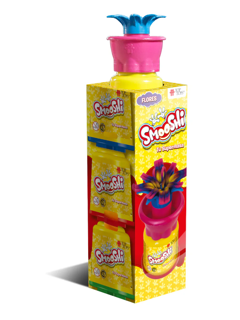 Smooshi Flores 3 Potes ¡Tu súpermasa para jugar! | TOP TOYS