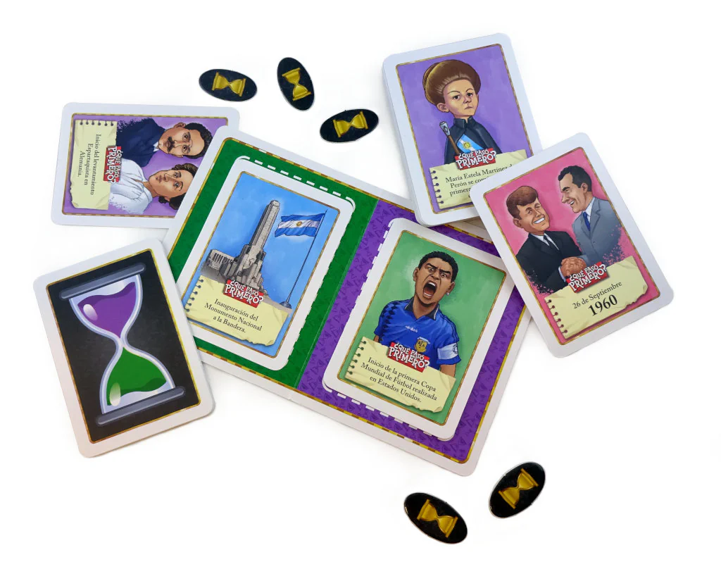 Componentes: ¿Qué Pasó Primero? Juego Familiar Componentes: ¿Qué Pasó Primero? Juego Familiar | TOP TOYS