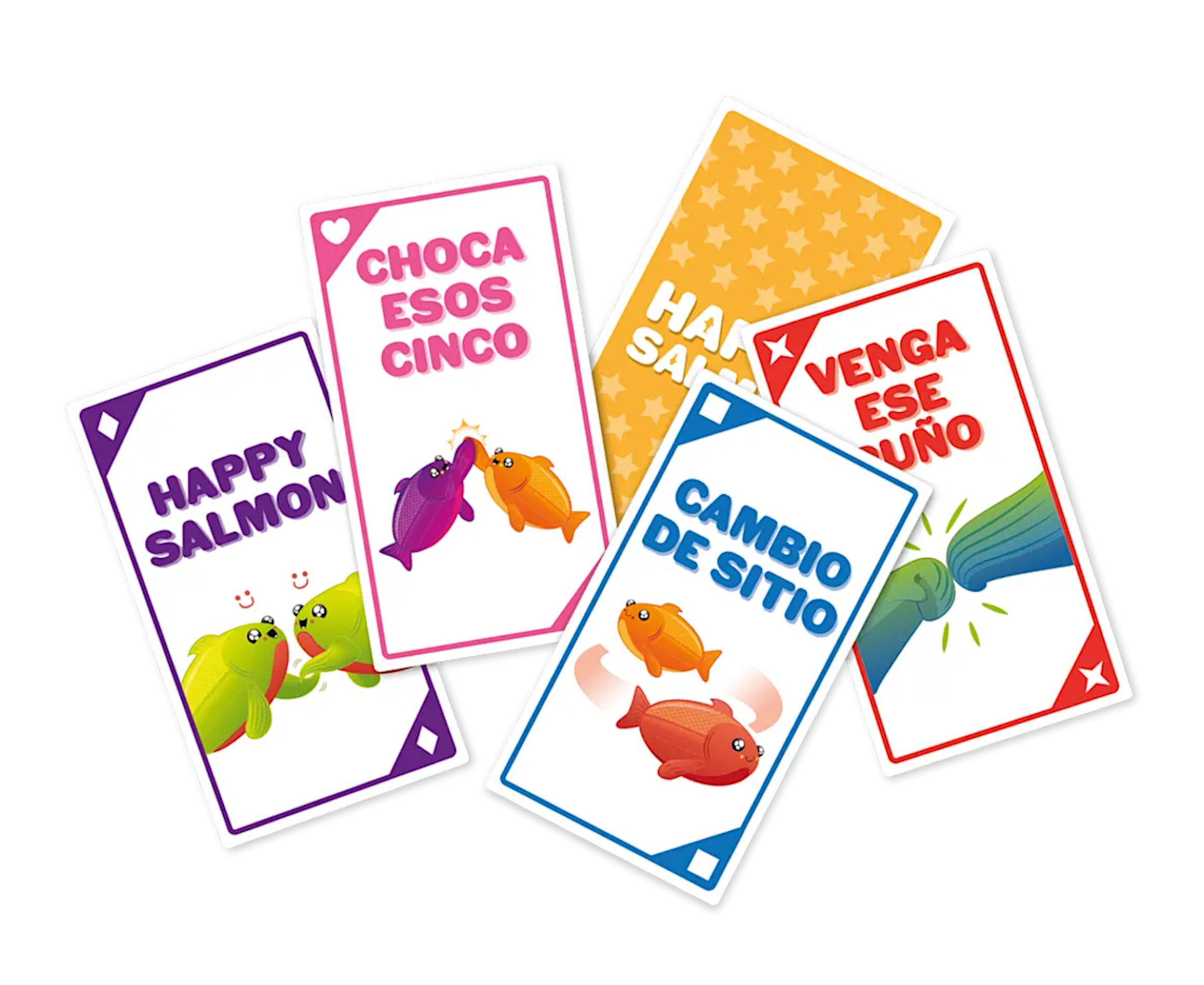 Componentes: Happy Salmon - Juego de Cartas Party | TOP TOYS