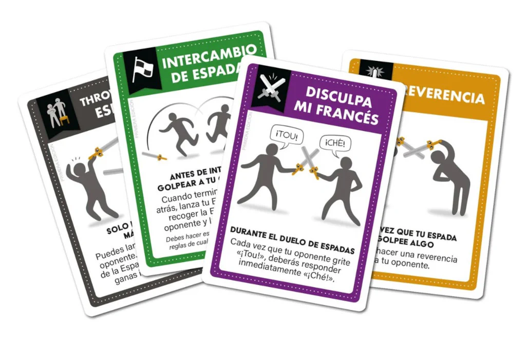 Componentes: Vamos a Pegarnos con Espadas de Mentira Componentes: Vamos a Pegarnos con Espadas de Mentira | TOP TOYS