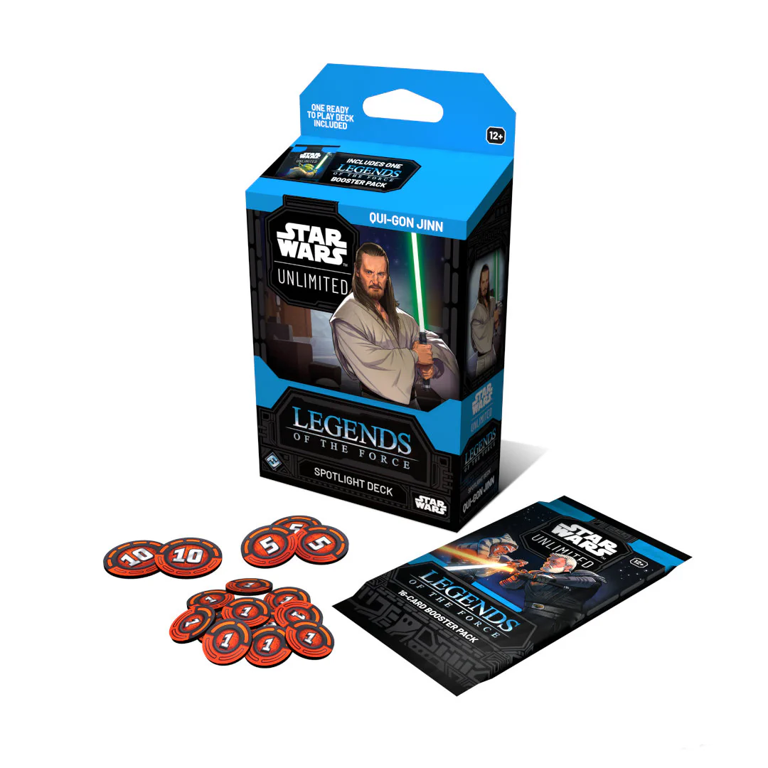 Set: STAR WARS: Unlimited - Legends of the Force: Qui-Gon Jinn Starter Pack Set: STAR WARS: Unlimited - Legends of the Force: Qui-Gon Jinn Starter Pack | TOP TOYS